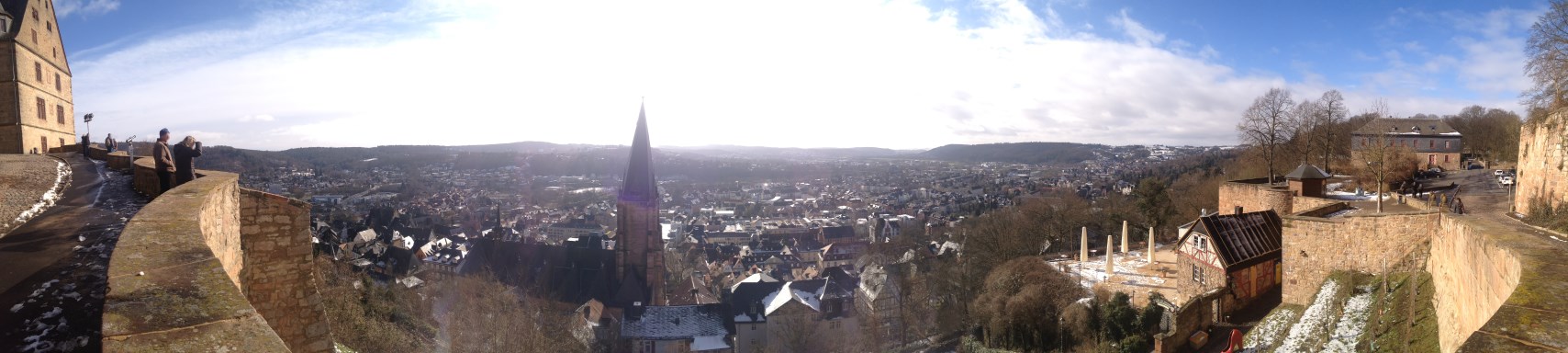 Marburg vom Landgrafenschloss aus