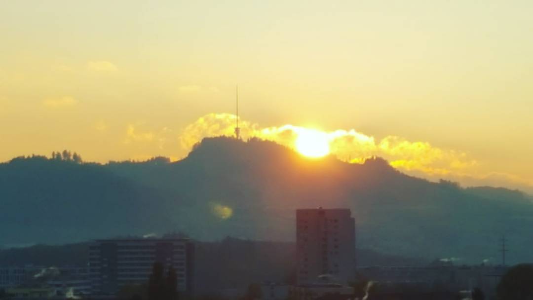 Sonnenaufgang in Bern