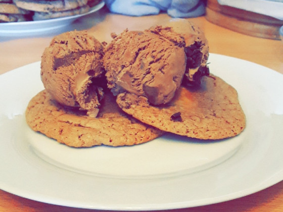 Ice Cream on Cookies