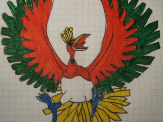 Selbstgezeichnetes Ho-oh