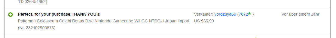 Pokemon Colosseum Celebi Bonus Disc Nintendo Gamecube Wii GC NTSC-J Japan import für $36,99!