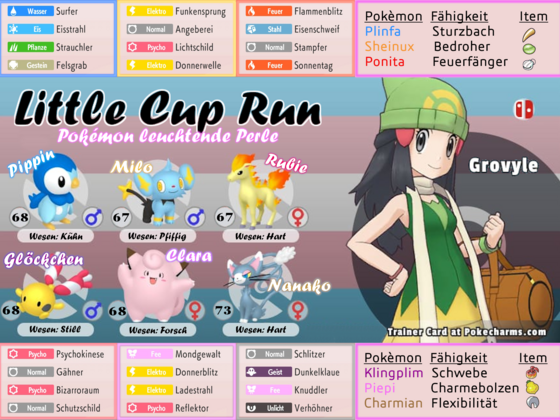 Pokémon leuchtende Perle - Little Cup Run [beendet]