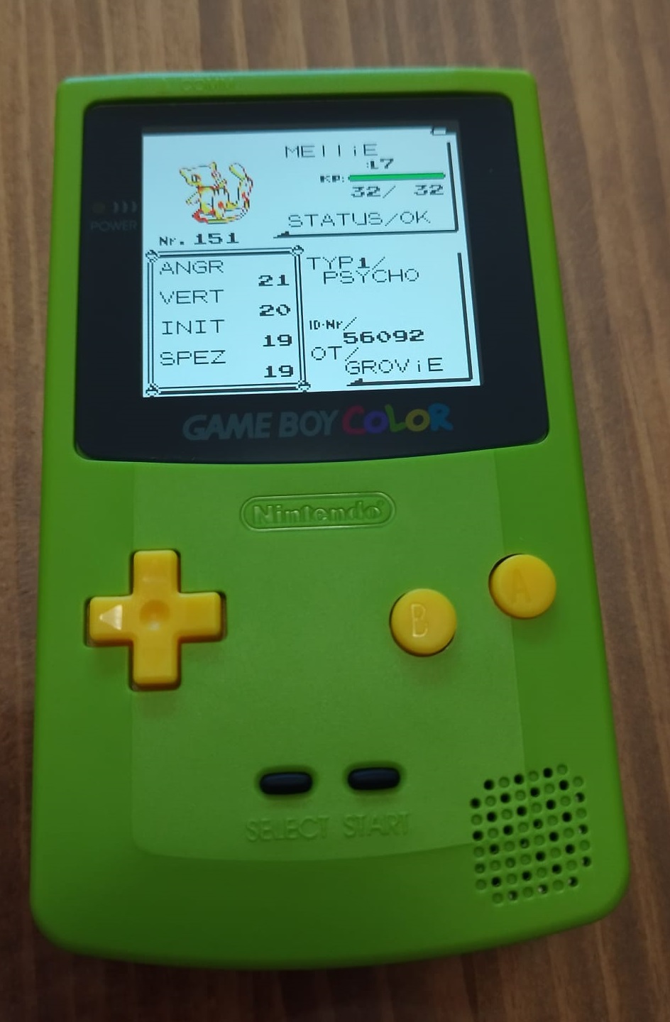 Pokémon Gelbe Edition - Mew-Glitch erfolgreich durchgeführt!