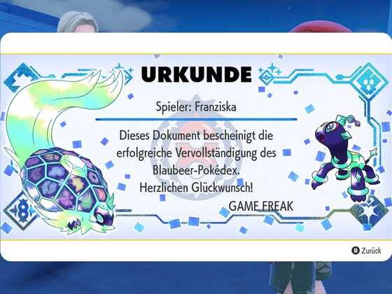 Pokémon Karmesin (DLC2) - Blaubeer-PokéDex vervollständigt!