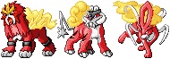 Entei,Suicune,Raikou-We dance in RED!