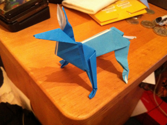 Origami wolf/Shephard dog