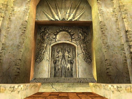 Gravur im Grab der alterwürdigen Könige