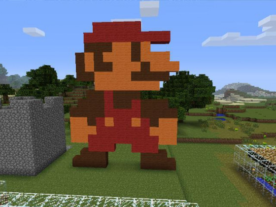 Mario 8-Bit Pixel Art