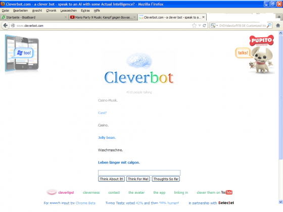 Cleverbot macht Webung o/