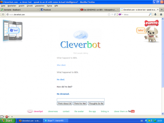 Ben Drowned... What the Fuck Cleverbot?!