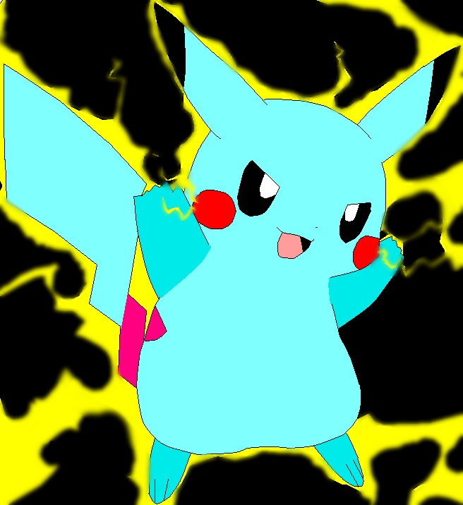Crystal Pikachu Spark's/very Happy