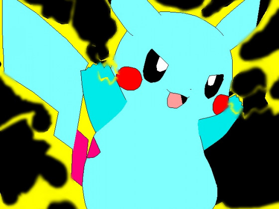 Crystal Pikachu Spark's/very Happy