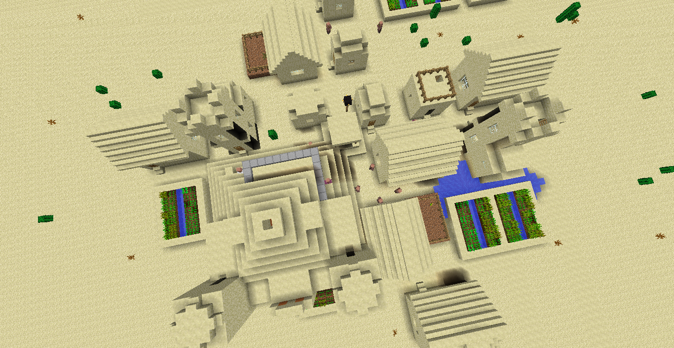 Minecraft - Pyramide und Dorf Bug