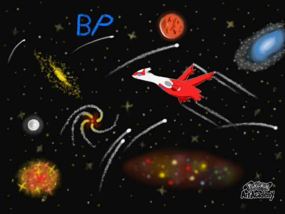Latias flying in the endless Universe !
