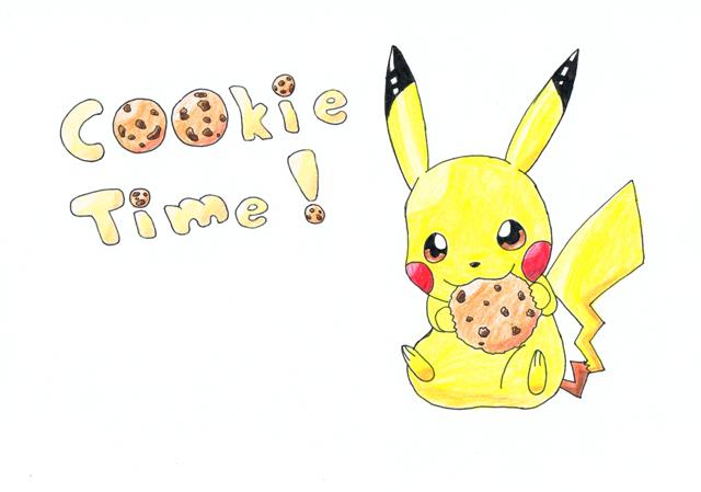 Pikachu mit Keks