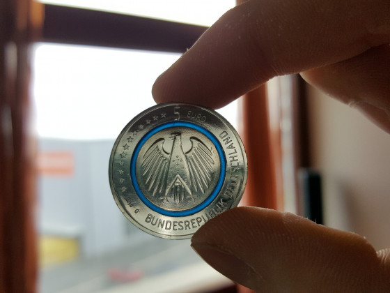 5€ Münze "Blauer Planet Erde"