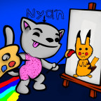 Nyan Cat malt Pikachu