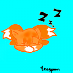 sleepy_lil'_fox_Sumo_paint