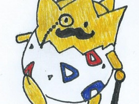 Togepi with mustache