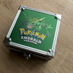 Gameboy Advance SP Emerald Rayquaza Metal Case