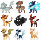 Halloween Eeveelutions