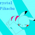 Crystal Pikachu Sleep
