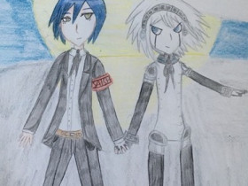 Blue-haired protagonist x robot is my favorite ship