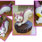 Lackierte Shiny-Pachirisu-Figur