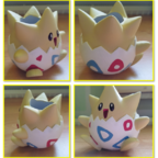 Lackierte 3D-Togepi-Figur