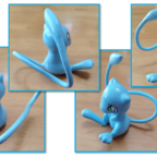 Lackierte 3D-Shiny-Mew-Figur