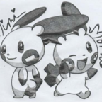 Bleistift-Plusle & Minun #1 ♥