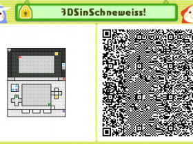 Pullblox QR Code "3DS in Schneeweiss"