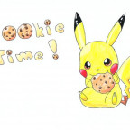 Pikachu mit Keks